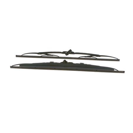 BOSCH SP22/22S Superplus Wiper Blade Front Set (550 / 550mm   Hook Type Arm Connection) with Spoiler for Citroen Relay Bus, 2002 2006