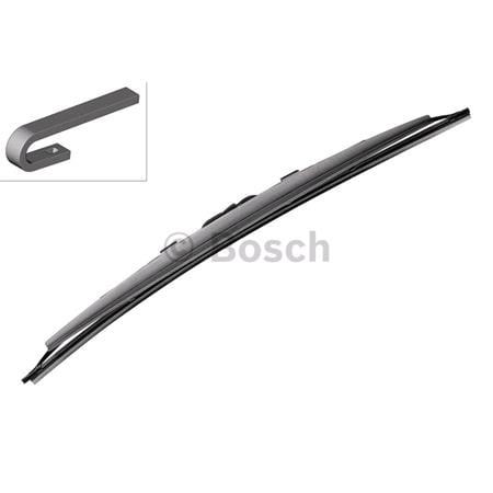 BOSCH SP21S Superplus Wiper Blade (530mm   Hook Type Arm Connection) with Spoiler for BMW Z4, 2003 2009