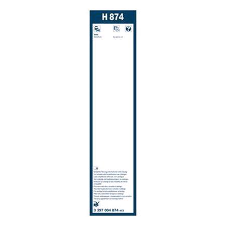 BOSCH H874 Rear Superplus Wiper Blade (340mm   Roc Lock Arm Connection) for Volvo V50, 2004 2012