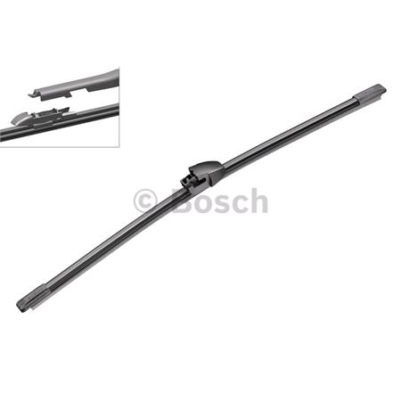 BOSCH A280H Rear Aerotwin Flat Wiper Blade (280mm   Pinch Tab Arm Connection) for BMW 3 Touring Van, 2019 Onwards