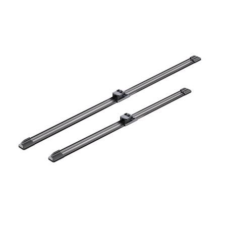BOSCH A073S Aerotwin Flat Wiper Blade Front Set (600 / 475mm   Side Pin Arm Connection) for BMW 3 Series, 2005 2011