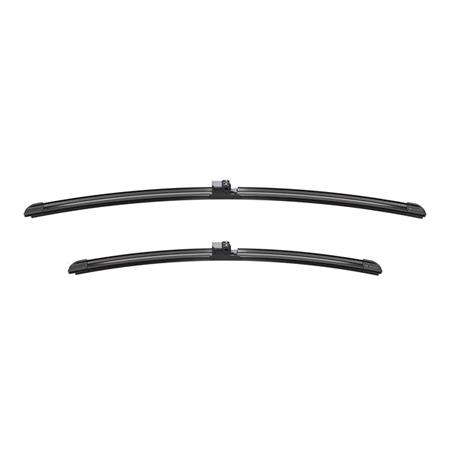 BOSCH A073S Aerotwin Flat Wiper Blade Front Set (600 / 475mm   Side Pin Arm Connection) for Alpina B3, 2007 2013
