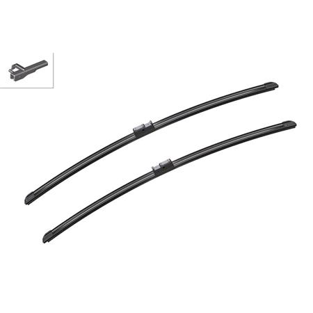 BOSCH A079S Aerotwin Flat Wiper Blade Front Set (650 / 650mm   Side Pin Arm Connection) for Citroen XSARA PICASSO, 1999 2008