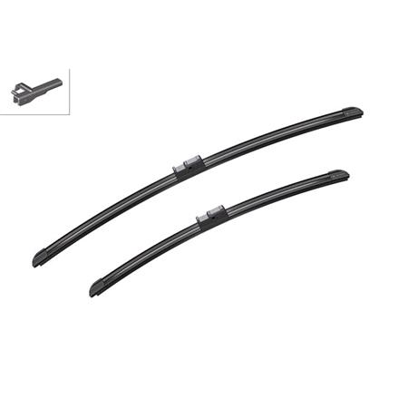 BOSCH A085S Aerotwin Flat Wiper Blade Front Set (575 / 450mm   Side Pin Arm Connection) for Alfa Romeo BRERA, 2006 2010