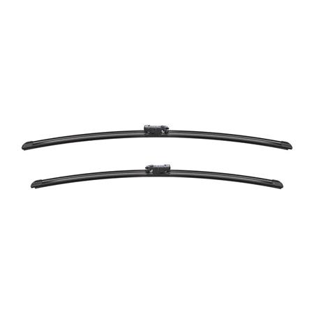 BOSCH A100S Aerotwin Flat Wiper Blade Front Set (700 / 650mm   Pinch Tab Connection) for Mercedes VITO Bus, 2006 2014