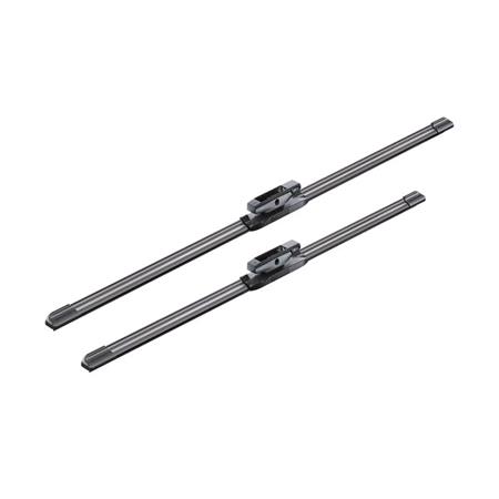BOSCH A117S Aerotwin Flat Wiper Blade Front Set (650 / 550mm   Bayonet Arm Connection) for Renault SCENIC, 2003 2009