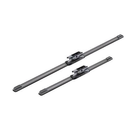 BOSCH A118S Aerotwin Flat Wiper Blade Front Set (600 / 400mm   Bayonet Arm Connection) for Renault MEGANE Hatchback, 2008 2016