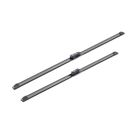 BOSCH A120S Aerotwin Flat Wiper Blade Front Set (750 / 650mm   Top Lock Arm Connection) for Peugeot 308 CC, 2009 Onwards