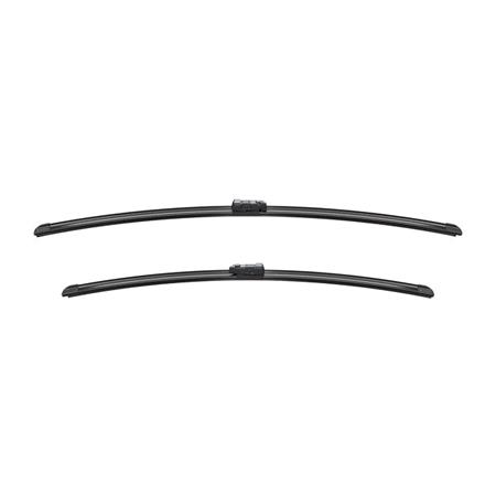 BOSCH A120S Aerotwin Flat Wiper Blade Front Set (750 / 650mm   Top Lock Arm Connection) for Citroen C4, 2009 2020
