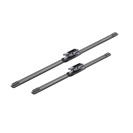 BOSCH A182S Aerotwin Flat Wiper Blade Front Set (600 / 450mm   Bayonet Arm Connection) for Renault MEGANE IV Grandtour, 2016 Onwards
