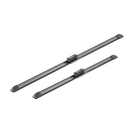 BOSCH A188S Aerotwin Flat Wiper Blade Front Set (600 / 450mm   Top Lock Arm Connection) for Volkswagen CADDY III Life and Maxi, 2007 2015
