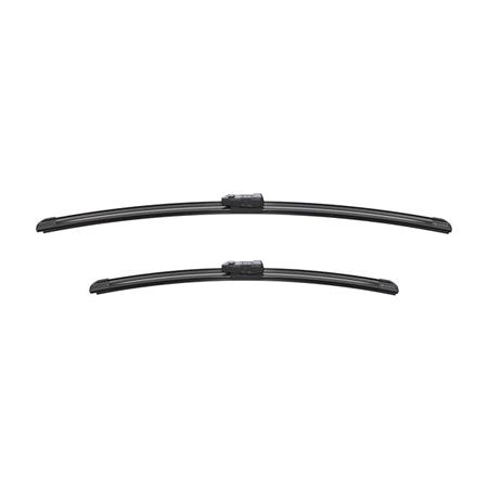 BOSCH A188S Aerotwin Flat Wiper Blade Front Set (600 / 450mm   Top Lock Arm Connection) for Volkswagen CADDY ALLTRACK Box, 2015 Onwards