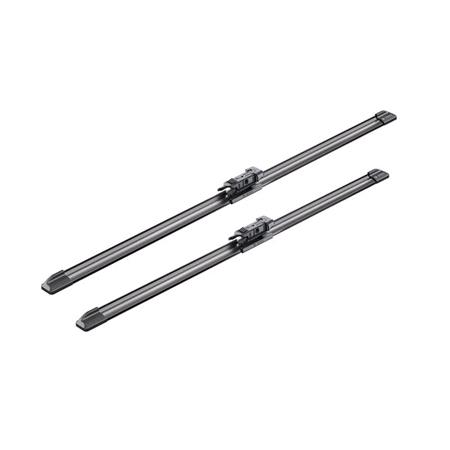 BOSCH A209S Aerotwin Flat Wiper Blade Front Set (600 / 530mm   Pinch Tab Arm Connection) for Volvo XC70 CROSS COUNTRY, 2000 2007