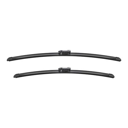 BOSCH A209S Aerotwin Flat Wiper Blade Front Set (600 / 530mm   Pinch Tab Arm Connection) for Volvo S60, 2000 2010
