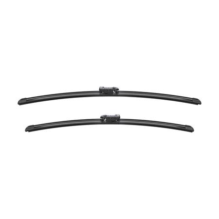 BOSCH A294S Aerotwin Flat Wiper Blade Front Set (600 / 550mm Pinch Tab Arm Connector) for Smart FORTWO Cabrio, 2007 2014