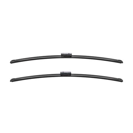 BOSCH A348S Aerotwin Flat Wiper Blade Front Set (700 / 700mm   Side Pin Arm Connection) for Peugeot 407, 2004 2010