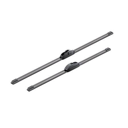 BOSCH A402S Aerotwin Flat Wiper Blade Front Set (700 / 575mm   Hook Type Arm Connection) for Honda CIVIC IX, 2012 2016