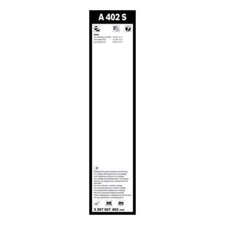 BOSCH A402S Aerotwin Flat Wiper Blade Front Set (700 / 575mm   Hook Type Arm Connection) for Honda CIVIC VIII Hatchback, 2005 2012