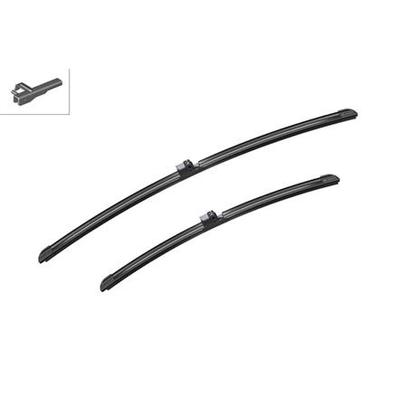 3397007453 Bosch A453S Aerotwin Front Wiper Blades Twin Pack Set 600mm   450mm