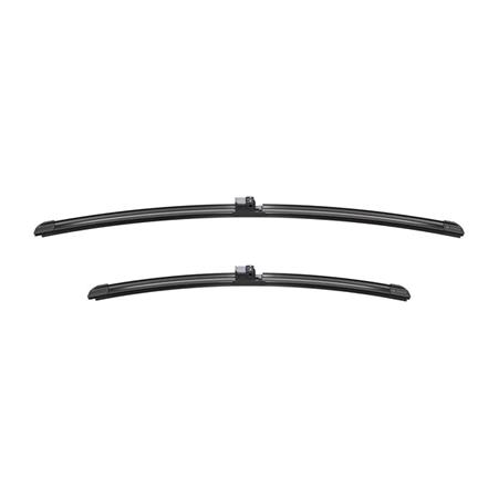 BOSCH A453S Aerotwin Flat Wiper Blade Front Set (600 / 450mm   Side Pin Arm Connection) for BMW 3 Series Convertible, 2006 2011