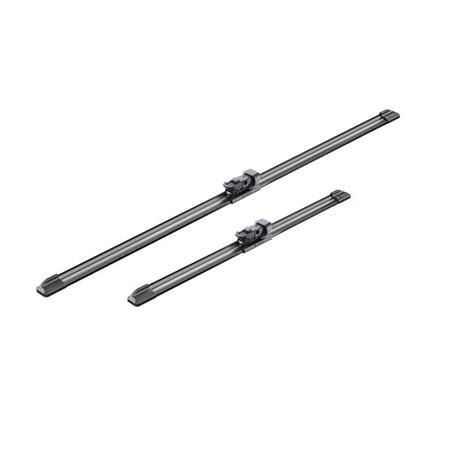 BOSCH A539S Aerotwin Flat Wiper Blade Front Set (650 / 400mm   Top Lock Arm Connection) for Toyota AVENSIS Estate, 2009 Onwards
