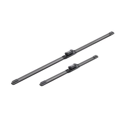 BOSCH A558S Aerotwin Flat Wiper Blade Front Set (700 / 400mm   Slim Top Arm Connection) for Volkswagen CADDY V Box Body/MPV 2020 Onwards