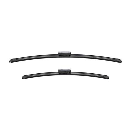 BOSCH AM980S Aerotwin Flat Wiper Blade Front Set with Spoiler (600 / 475mm   Fits Multiple Wiper Arms) for Volkswagen CADDY III Life and Maxi, 2004 2015