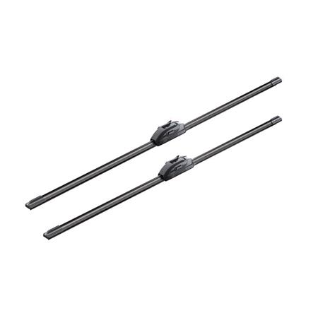 BOSCH AR703S Aerotwin Flat Wiper Blade Front Set (700 / 650mm   Hook Type Arm Connection with Integrated Sprayers) for Mercedes VIANO, 2003 2005