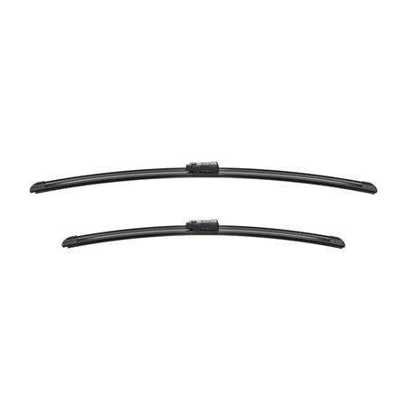 BOSCH A639S Aerotwin Flat Wiper Blade Front Set (650 / 530mm   Slim Top Arm Connection) for Volkswagen TIGUAN ALLSPACE, 2017 Onwards
