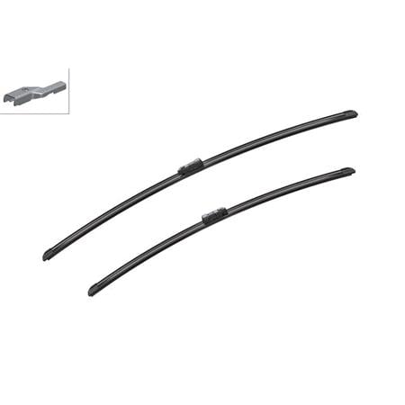 BOSCH A719S Aerotwin Flat Wiper Blade Front Set (800 / 680mm   Top Lock Arm Connection) for Citroen C4 SPACETOURER, 2018 Onwards