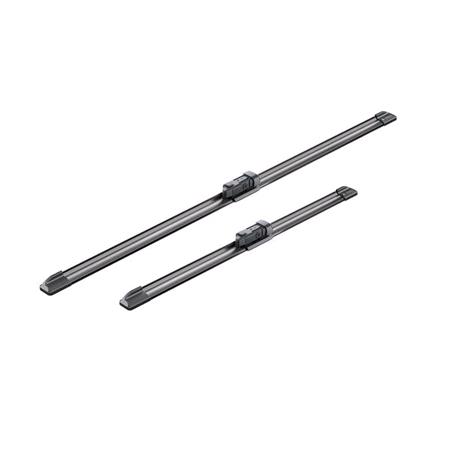 BOSCH A721S Aerotwin Flat Wiper Blade Front Set (600 / 400mm   Top Lock Arm Connection) for Citroen C3 Picasso, 2009 2016