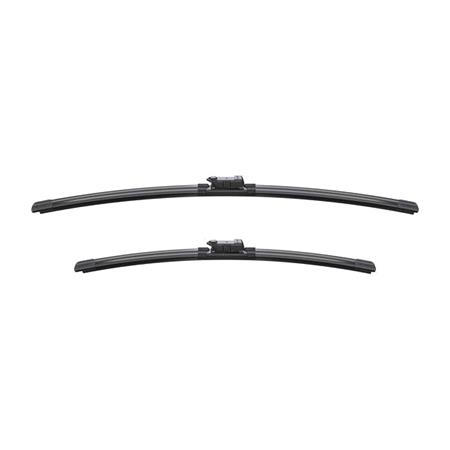 BOSCH A860S Aerotwin Flat Wiper Blade Front Set (600 / 475mm   Slim Top Arm Connection) for Volkswagen ARTEON Shooting Brake 2020 Onwards