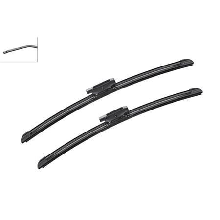 BOSCH A861S Aerotwin Flat Wiper Blade Front Set (450 / 475mm   Bayonet Arm Connection) for Mini Clubman, 2007 2015