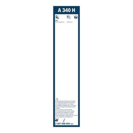 BOSCH A340H Rear Aerotwin Flat Wiper Blade (340mm   Specific Type Arm Connection) for Alpina B3 Estate, 2007 2013