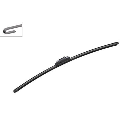 BOSCH AR61N Aerotwin Flat Wiper Blade (600mm   Hook Type Arm Connection with Integrated Sprayers) for Volvo FL II, 2006 2013