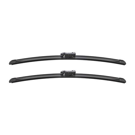 BOSCH A208S Aerotwin Flat Wiper Blade Front Set (500 / 500mm   Pinch Tab Arm Connection) for BMW 1 Series Convertible, 2008 2013