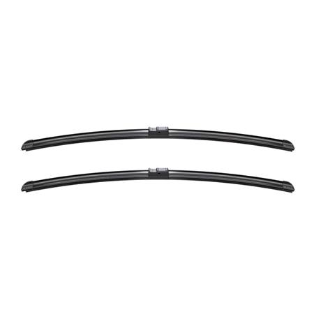 BOSCH A035S Aerotwin Flat Wiper Blade Front Set (650 / 650mm   Side Pin Arm Connection) for Porsche Cayenne 2010   2016