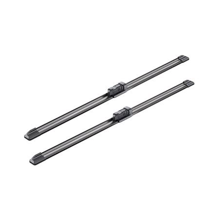 BOSCH A052S Aerotwin Flat Wiper Blade Front Set (530 / 530mm   Top Lock Arm Connection) for Skoda PRAKTIK, 2007 Onwards