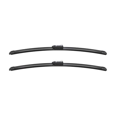 BOSCH A052S Aerotwin Flat Wiper Blade Front Set (530 / 530mm   Top Lock Arm Connection) for Skoda ROOMSTER, 2006 2015