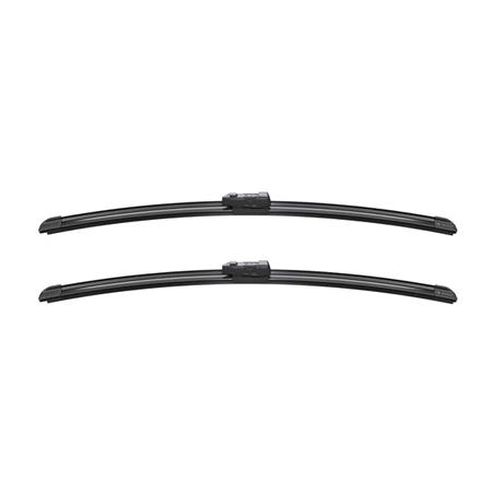 BOSCH A052S Aerotwin Flat Wiper Blade Front Set (530 / 530mm   Top Lock Arm Connection) for Skoda PRAKTIK, 2007 Onwards