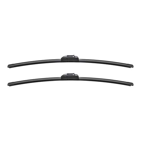 BOSCH AR609S Aerotwin Flat Wiper Blade Front Set (600 / 600mm   Hook Type Arm Connection with Integrated Sprayers) for Opel MOVANO Flatbed / Chassis, 1998 2010