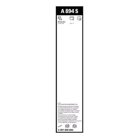BOSCH A894S Aerotwin Flat Wiper Blade Front Set (550 / 550mm   Specific Type Arm Connection) for Mercedes GLC Coupe 2023 Onwards