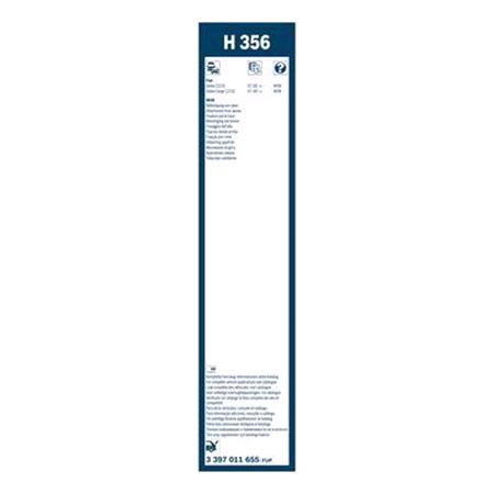 BOSCH H356 Rear Superplus Wiper Blade (350mm   Top Lock Arm Connection) for Fiat DOBLO, 2001 2010