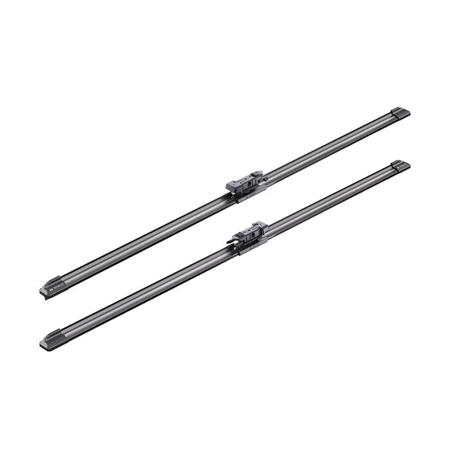 BOSCH A101S Aerotwin Flat Wiper Blade Front Set (680 / 680mm   Pinch Tab Arm Connection) for Ford MONDEO Hatchback, 2014 Onwards