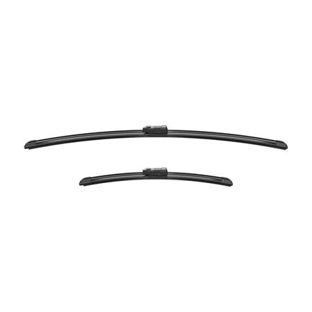 BOSCH A143S Aerotwin Flat Wiper Blade Front Set (650 / 380mm   Top Lock Arm Connection) for Citroen C3, 2009 2016