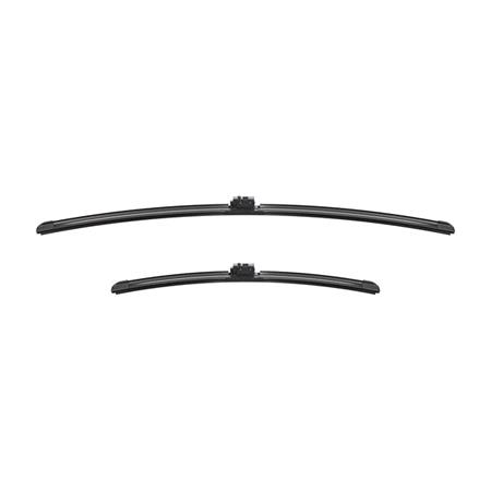 BOSCH A180S Aerotwin Flat Wiper Blade Front Set (700 / 450mm   Mercedes Specific Type Arm Connection) for Mercedes MARCO POLO Camper, 2015 Onwards