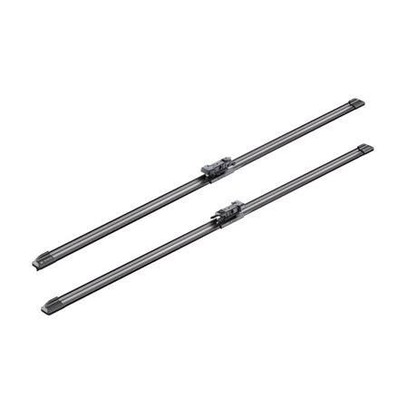 BOSCH A214S Aerotwin Flat Wiper Blade Front Set (750 / 750mm   Pinch Tab Arm Connection) for Ford S MAX, 2015 Onwards