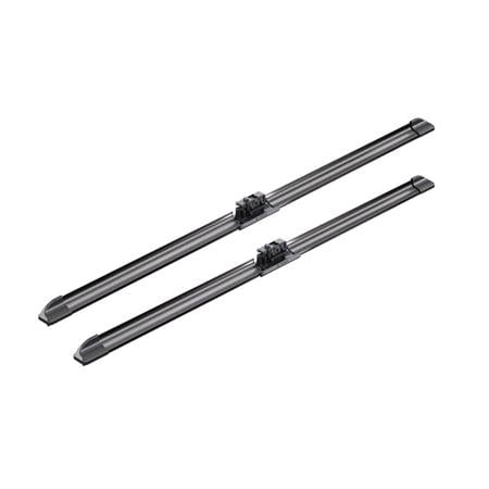 BOSCH A243S Aerotwin Flat Wiper Blade Front Set (600 / 550mm   Specific Mercedes Connection) for Mercedes E CLASS Coupe, 2016 2019