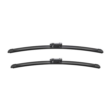 BOSCH A530S Aerotwin Flat Wiper Blade Front Set (475 / 500mm   Pinch Tab Arm Connection) for Mini Countryman, 2010 2016
