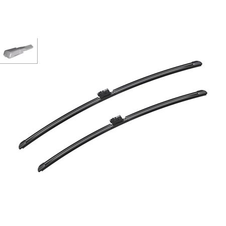 BOSCH A616S Aerotwin Flat Wiper Blade Front Set (650 / 600mm   Exact Fit Arm Connection) for Mercedes Sprinter 4 t Platform/Chassis 2018 Onwards